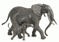 Elephant Bronze Sculptures