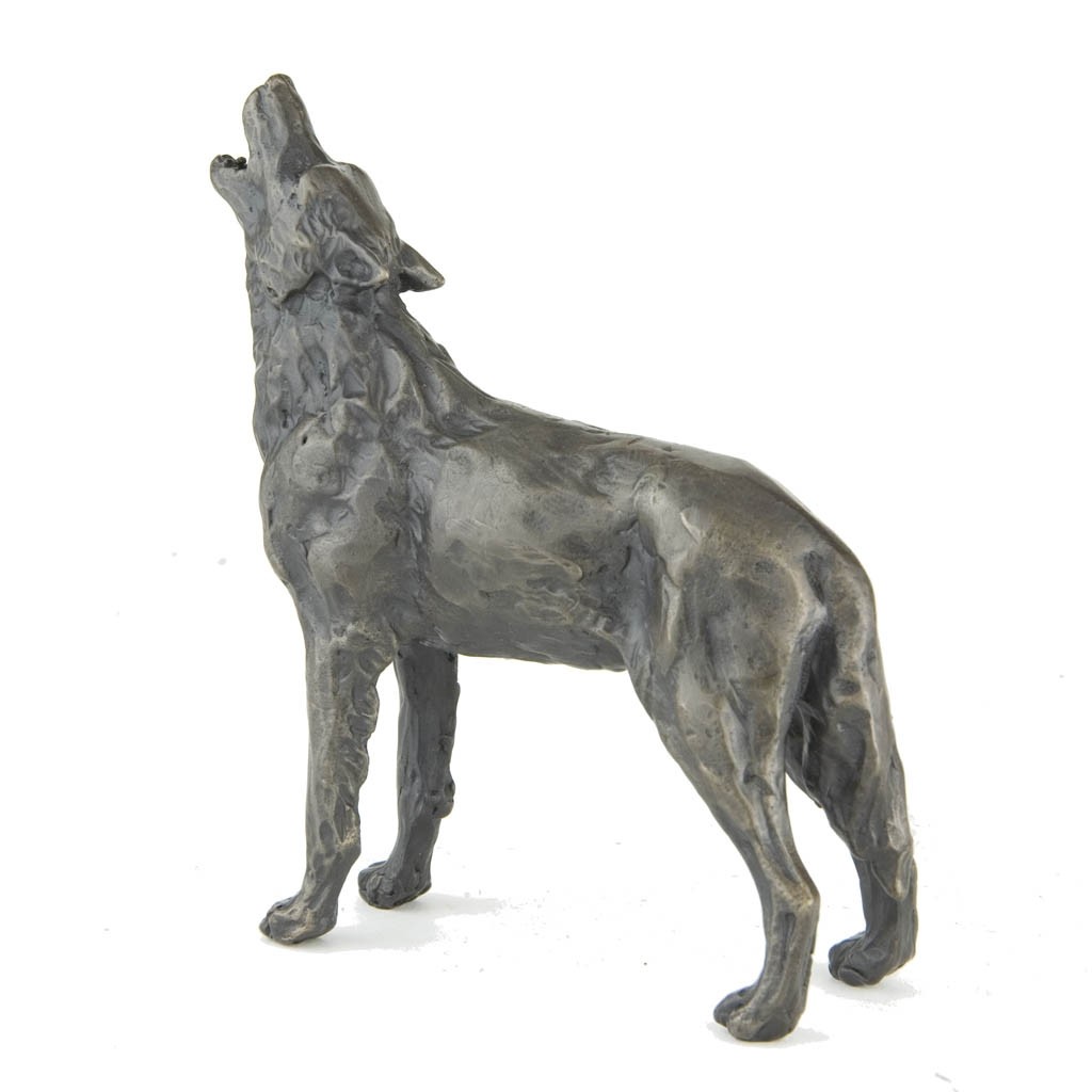 Bronze Wolf Sculpture Howling Wolf By Sue Maclaurin Located in beautiful western montana, grey wolf sculpture creates unique wood carved sculptures and mosaics. bronze wolf sculpture howling wolf by
