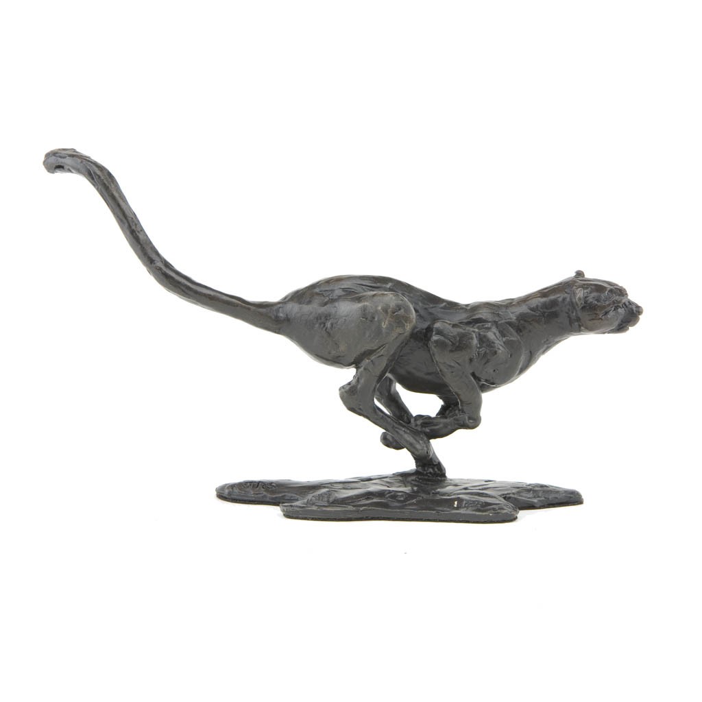 Bronze Cheetah Sculpture: Racing Cheetah by Jonathan Sanders