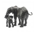 Bronze Elephant Sculpture: Elephant Mother and Baby II by Jonathan Sanders