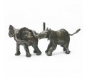 Bronze Elephant Sculpture: Playing Elephants by Jonathan Sanders