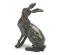 Bronze Hare Sculpture: Listening Hare by Sue Maclaurin