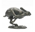 Bronze Hare Sculpture: Racing Hare by Sue Maclaurin