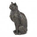 Bronze Cat Sculpture: Large Sitting Cat by Sue Maclaurin