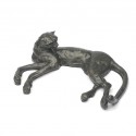 Bronze Cheetah Sculpture: Lying Cheetah by Jonathan Sanders