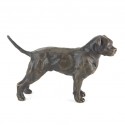 Bronze Dog Sculpture: Staffordshire Bull Terrier by Sue Maclaurin
