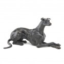 Bronze Dog Sculpture: Lying Greyhound by Sue Maclaurin
