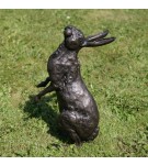 Bronze Hare Sculpture: Garden Star Gazing Hare by Sue Maclaurin (Life Size)