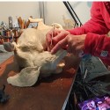 Bronze Dog Sculpture: Rolling Dachshund (Life Sized) by Sue Maclaurin