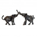 Bronze Elephant Sculpture: Tug Of War by Jonathan Sanders