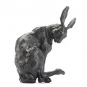 Bronze Hare Sculpture: Grooming Hare by Sue Maclaurin