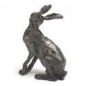 Bronze Hare Sculpture: Listening Hare by Sue Maclaurin