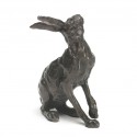 Bronze Hare Sculpture: Listening Hare by Sue Maclaurin