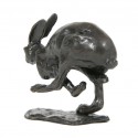 Bronze Hare Sculpture: Running Hare by Sue Maclaurin