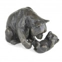 Bronze Panda Sculpture: Panda and Baby