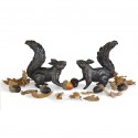 Bronze Squirrel Sculpture: Alert Squirrel