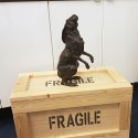 Bronze Hare Sculpture: Garden Moon Gazing Hare by Sue Maclaurin (Life Size)