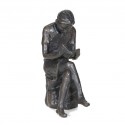 Wedgwood Museum Original Bronze Sculpture: Seated Boy II by Jonathan Sanders