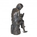 Wedgwood Museum Original Bronze Sculpture: Seated Boy II by Jonathan Sanders