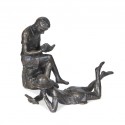 Wedgwood Museum Original Bronze Sculpture: Seated Boy II by Jonathan Sanders