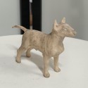 Bronze Dog Sculpture: Standing Bull Terrier by Sue Maclaurin 