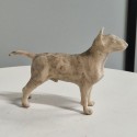 Bronze Dog Sculpture: Standing Bull Terrier by Sue Maclaurin 