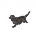 Trotting Long Haired Dachshund by Sue Maclaurin