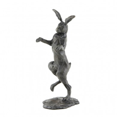 Bronze Hare Sculpture: Dancing Hare by Sue Maclaurin