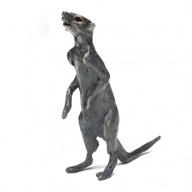 Bronze Meerkat Sculpture: Meerkat Archie by Jonathan Sanders