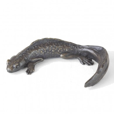 Bronze Newt Sculpture: Great Crested Newt