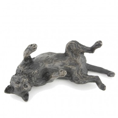 Bronze Cat Sculpture: Playing Cat by Sue Maclaurin