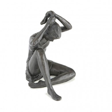 Wedgwood Museum Original Bronze Sculpture: Large Dancer Tying Ponytail