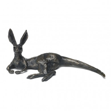 Bronze Kangaroo Sculpture: Lying Kangaroo by Jonathan Sanders