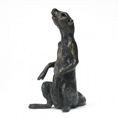 Bronze Meerkat Sculpture: Meerkat Monty by Jonathan Sanders