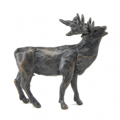 Bronze Stag Sculpture: Stag Maquette by Jonathan Sanders