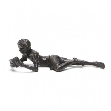 Wedgwood Museum Original Bronze Sculpture: Lying Boy by Jonathan Sanders