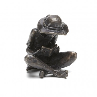 Wedgwood Museum Original Bronze Sculpture: Seated Girl by Jonathan Sanders