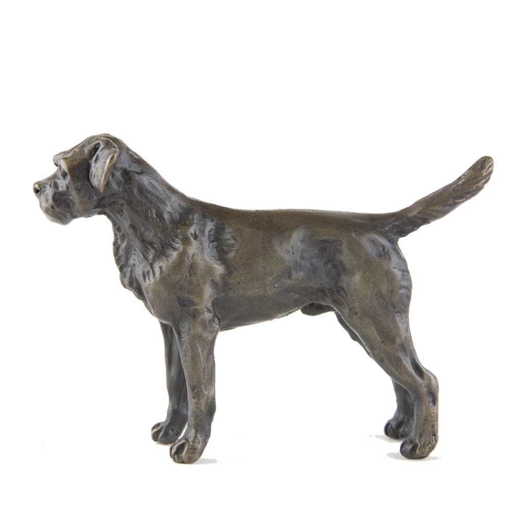 Bronze Dog Sculpture: Border Terrier by Sue Maclaurin