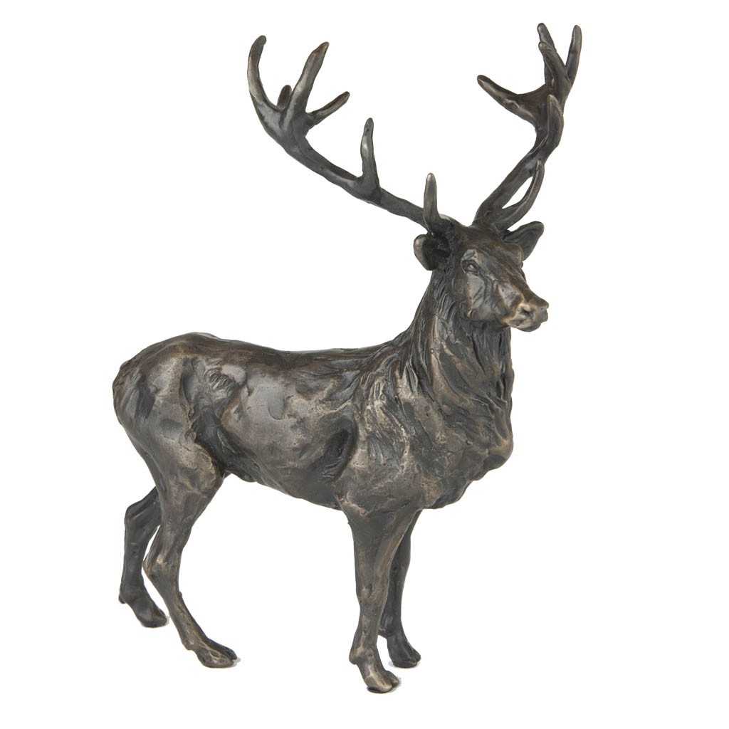 Bronze Stag Sculpture Stag by Sue Maclaurin