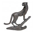 Bronze Cheetah Sculpture: Cheetah on Branch by Jonathan Sanders