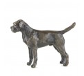 Bronze Dog Sculpture: Border Terrier by Sue Maclaurin