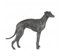 Bronze Dog Sculpture: Standing Whippet by Sue Maclaurin