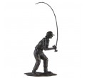 Bronze Fisherman Sculpture: Fly Fisherman by Jonathan Sanders