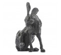 Bronze Hare Sculpture: Grooming Hare by Sue Maclaurin