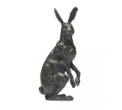 Bronze Hare Sculpture: Large Alert Hare by Sue Maclaurin