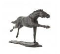 Bronze Horse Sculpture: Flying Thoroughbred (Racehorse) by Sue Maclaurin