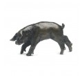 Bronze Pig Sculpture: Piglet Head Left by Sue Maclaurin