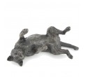 Bronze Cat Sculpture: Playing Cat by Sue Maclaurin