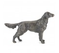 Bronze Dog Sculpture: Flat Coated Retriever by Sue Maclaurin