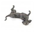 Bronze Dog Sculpture: Rolling Dachshund by Sue Maclaurin
